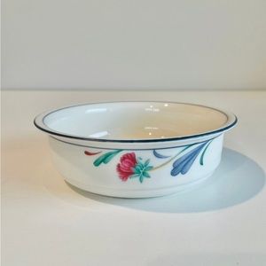 Lenox Poppies on Blue chinaware porcelain soup/cereal bowl 9 piece vintage